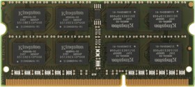 Фото 1/10 Модуль памяти Kingston DDR3 SODIMM 8gb 1600MHz CL11 (KVR16S11/8WP)