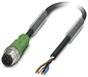 1415589, Sensor Cables / Actuator Cables SAC-4P-M12MS/5 0-PVC