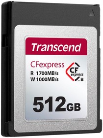 Фото 1/4 Карта памяти Transcend CFExpress Type B 512GB r/w 1700/1000MB/s TS512GCFE820