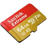 SDSQXA2-064G-GN6MA, Карта Flash памяти, MicroSDXC Карта, UHS-3, Класс 10 ...