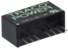 Фото 1/2 TMR 3-4822WI, Isolated DC/DC Converters - Through Hole Product Type: DC/DC; Package Style: SIP-8; Output Power (W): 3; Input Voltage: 18-75