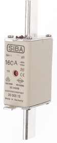 20-003-13/160A, 160A Centred Tag Fuse, NH1, 500V ac
