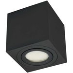 Накладной поворотный светильник под лампу GU10 80x80xH85 IP20 черный/алюминий 21341