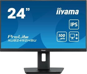 Фото 1/10 LCD IIYAMA 23.8" XUB2492HSU-B6 {IPS 1920x1080 100Hz 1ms 250cd 8bit(6bit+FRC) HDMI2.0 DisplayPort1.2 4xUSB3.2 HAS Pivot 2x2W}