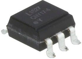Фото 1/2 CNY17-4S-TA1, Transistor Output Optocouplers HCEV, 160%, 5KV