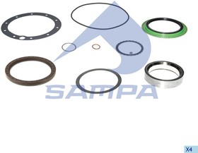 010.825, Ремкомплект MERCEDES ступицы (сальники, прокладки,кольца) SAMPA