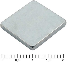 B 15x15x2 N35, Магнит B 15x15x2 мм, класс N35, квадратный