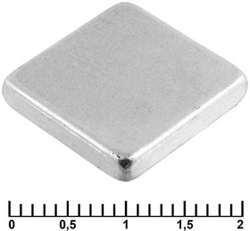 Фото 1/2 B 15x15x3 N35, Магнит самарий-кобальтовый , 15x15x3 мм, класс N35, квадратный