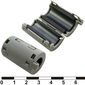 ZCAT2132-1130 (grey), Фильтр ферритовый на провод ZCAT2132-1130, серый, в корпусе