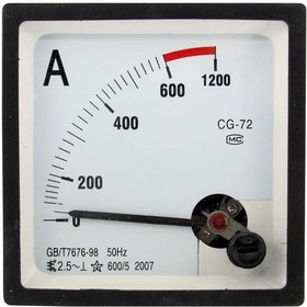 Амперметр 600/5А 50гц (72х72)