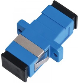 Фото 1/10 Адаптер NIKOMAX волоконно-оптический, соединительный, одномодовый, SC/UPC-SC/UPC, одинарный, пластиковый, синий, уп-ка 2шт.