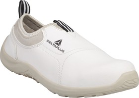 MIAMIS2BC42, Unisex White Stainless Steel Toe Capped Safety Shoes, UK 8, EU 42