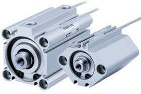 CDQ2B12-5DZ, Double Acting Cylinder - 12mm Bore, 5mm Stroke, CDQ Series, Double Acting