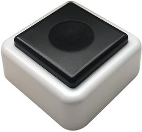 Фото 1/2 Кнопка звонка (выключатель для бытовых электрических звонков) Тритон ВЗ1-01 черн.