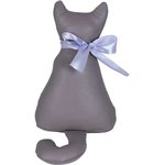 Напольный мягкий стоппер для дверей Кошка Китти серого цвета 22678/серый