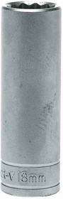 Фото 1/2 M120618-C, 1/2 in Drive 18mm Deep Socket, 12 point, 79 mm Overall Length