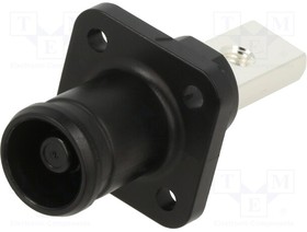 DS1168-02-200MSBYX, Socket; DC supply; male; PIN: 1; for panel mounting; screw; black