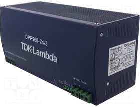 DPP960-24-3, Power supply: switched-mode; for DIN rail; 960W; 24VDC; 40A; 92%