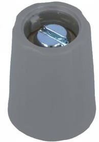 Фото 1/2 Rotary knob, 4 mm, plastic, gray, Ø 10 mm, H 14 mm, A2510048