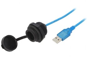 Фото 1/2 1310-1037-04, Кабель / адаптер; гнездо USB A,вилка USB A; USB 2.0