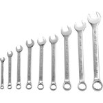 15424, Набор ключей комбинированных, 6 - 22 мм, 9 шт., CrV, полированный хром