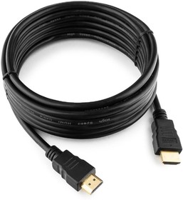 Фото 1/6 Кабель HDMI Cablexpert CC-HDMI4-15, 19M/19M, v2.0, медь, позол.разъемы, экран, 4.5м, черный, пакет