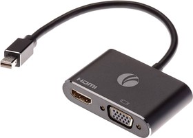 Фото 1/3 Кабель-переходник VCOM Mini DisplayPort M/HDMI F/VGA F (CG646M-0.15)