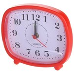 Perfeo Quartz часы-будильник "PF-TC-005", прямоугольные 10*8,5 см, красные
