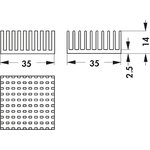 ICK PGA 14 X 14 X 14, Теплоотвод, квадратный, для PGA, 9.6 °C/Вт, PGA, 35 мм ...