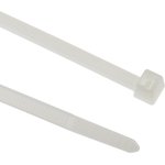 111-05013 T50R-PA66-NA, Cable Tie, 200mm x 4.6 mm, Natural Polyamide 6.6 (PA66) ...