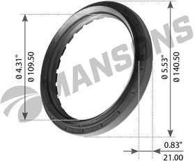 900028, Сальник ступицы передней 110x140x12/21, SP БНК WD DC+ VOLVO F/FL/N/NL 10/12/16,