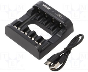 XTAR-LC4-1.5V, Charger: for rechargeable batteries; Li-Ion; 1.5V; 5VDC