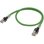 XS6W-5PUR8SS500CM-G, Cat5 Male RJ45 to Male RJ45 Ethernet Cable, SFTP, UTP ...