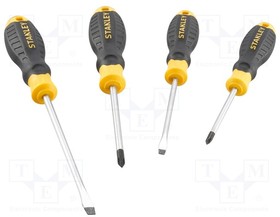 STHT16169-0, Kit: screwdrivers; Phillips,slot; 4pcs.