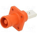 DS1168-02-200MSEYX, Socket; DC supply; male; PIN: 1; for panel mounting; screw ...
