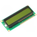 RC1601A-YHY-JSX, Дисплей: LCD, алфавитно-цифровой, STN Positive, 16x1, LED, PIN: 16
