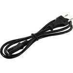 Кабель питания 5bites IEC-320-C7 - CEE 7/16 восьмерка 220V сечение 2x0.50мм2 VDE ...