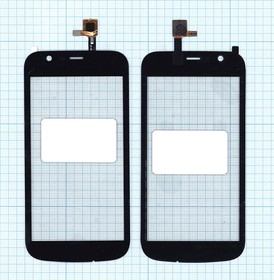 Сенсорное стекло (тачскрин) для Nokia 1 черное