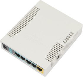 Фото 1/10 Маршрутизатор Wi-fi MikroTik RB951Ui-2HnD, N300, USB, PoE