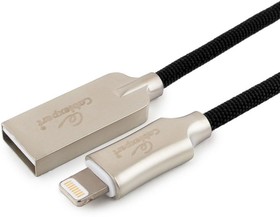 Фото 1/3 Кабель Cablexpert USB 2.0 - Lightning MFI М/М 1 метр (CC-P-APUSB02Bk-1M)
