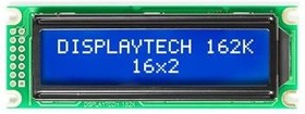 Фото 1/3 162K CC BC-3LP, LCD Character Display Modules & Accessories 16x2 Char Display STN Blue 6 oclock