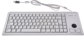 Фото 1/3 G84-4400LUBGB-0, Wired USB Compact Trackball Keyboard, QWERTY (UK), Grey, Производитель: CHERRY