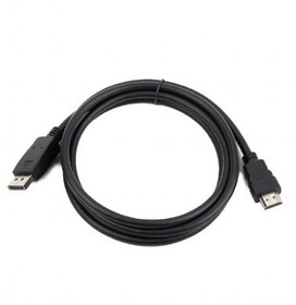 Фото 1/2 Кабель Cablexpert DisplayPort- HDMI, 7.5м, 20M/19M, черный, экран, пакет