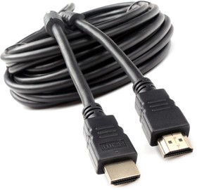 Фото 1/3 Кабель Cablexpert Кабель HDMI Cablexpert CCF2-HDMI4-10M 10м, v1.4, 19M/19M, черный, позол.разъемы, экран, 2 ферр кольца, пакет (272283) {15}