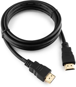 Фото 1/10 Кабель HDMI Cablexpert CC-HDMI4-6, 19M/19M, v2.0, медь, позол.контакты, экран, 1.8м, черный, пакет