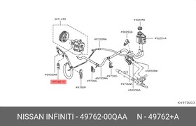 49762-00QAA, Датчик давления ГУР LOGAN/DUSTER/LARGUS/G15RA