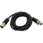 Кабель Vention XLR(m)/XLR(f) - 3 м (BBFBI), Кабель Vention аудио XLR M/XLR F - 3м