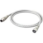 XS5W-D421-C81-F, Sensor Cable, M12 Socket to M12 Plug, 4 Position, 1 m, 3.3 ft