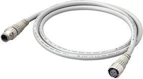 Фото 1/2 XS5W-D421-G81-F, Sensor Cables / Actuator Cables NoVibe Cable 5M 2 Straight Conn Ends