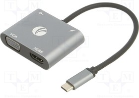 CU4512, Adapter; USB 2.0,USB 3.0; nickel plated; 0.15m; black; 480Mbps
